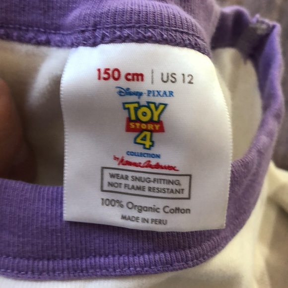 Hanna Andersson Toy Story collection pajamas featuring Buzz Lightyear, size 12. - Picture 6 of 7